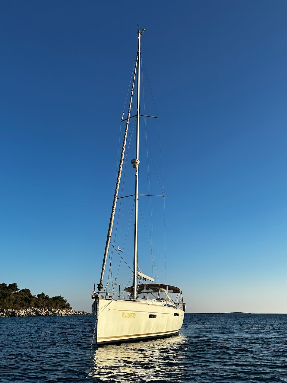 Die Segelyacht, auf der das Intensivcoaching stattfindet